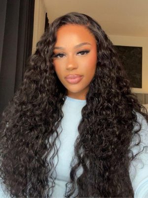 7x5 Drawstring Bye-Bye Knots™ Wig Quick Glueless Wet & Wavy Water Wave Invisible Knots Wig