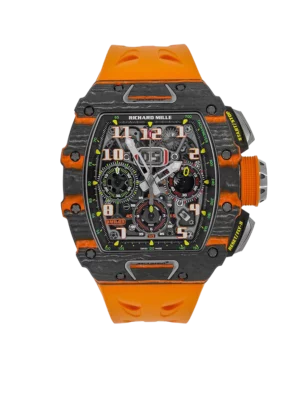 Richard Mille RM 11-03 McLaren Carbon TPT, Skeleton Dial, Orange Strap, 50 mm