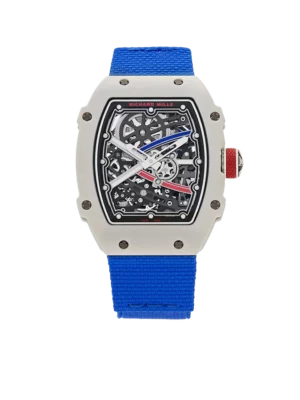 Richard Mille Extra Flat Alexis Pinturault France Carbon TPT White Blue Red RM 67-02